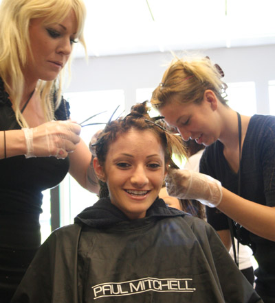 Cosmetology students